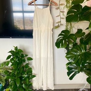 NWT Xhilaration Target Natural Beauty Collection dress summer size L white